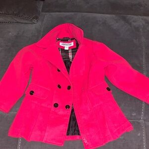 Urban Republic Vibrant Red Pea Coat for Kids
